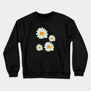 Daisies Minimalist Vintage Retro Positive Since Crewneck Sweatshirt